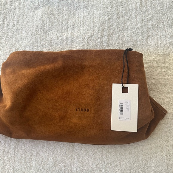 STAUD Ronnie brown suede bag - Picture 4 of 8